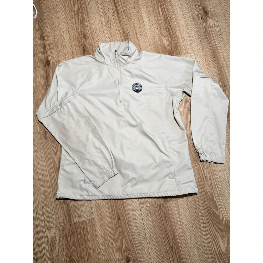 Vintage Nike Golf Walt Disney World 1971 1/4 Zip Windshirt Beige Womens L 12-14